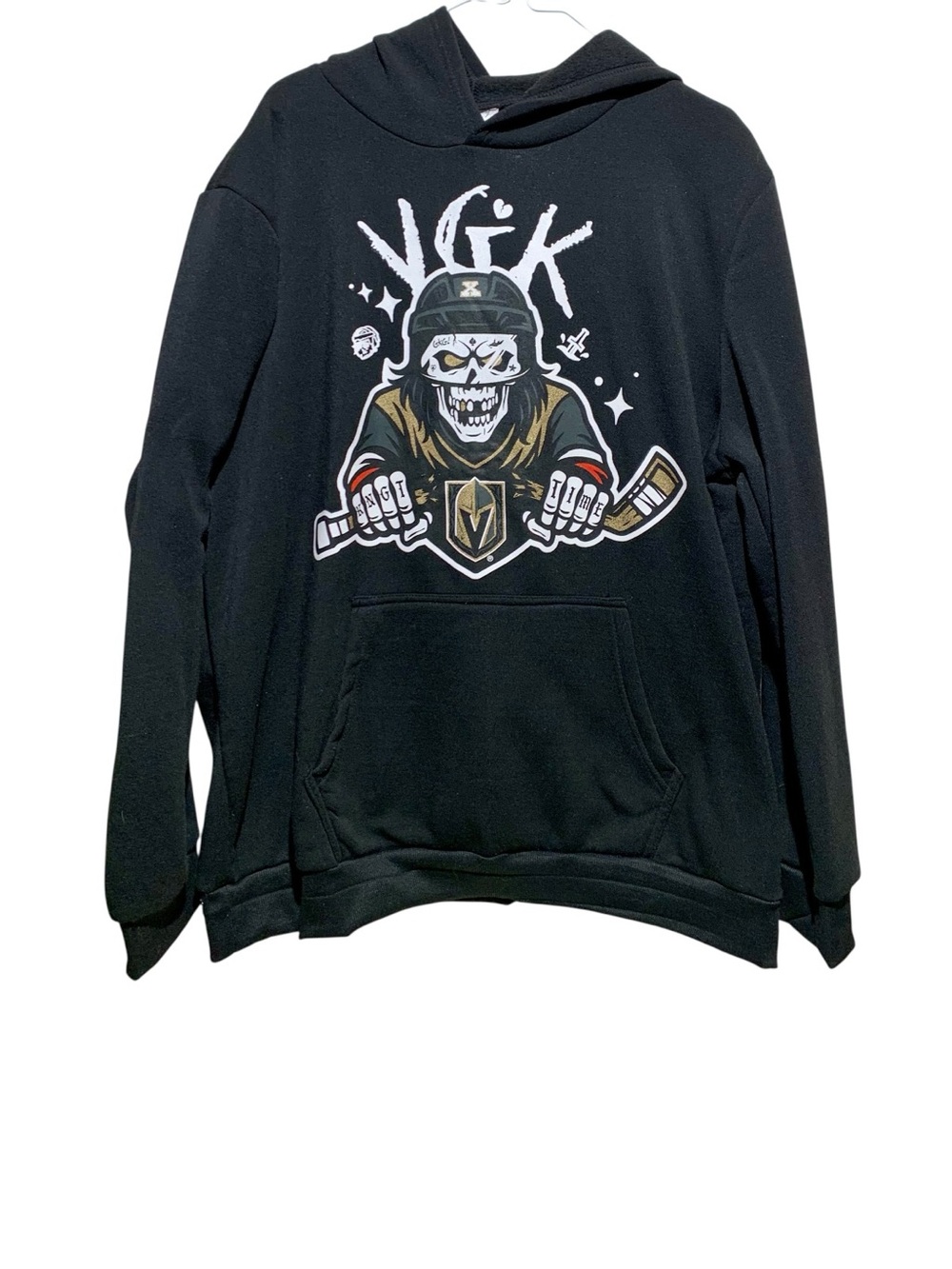 Coyote Brand Las Vegas Knights Hockey Skull Pullover Hoodie Sz XL